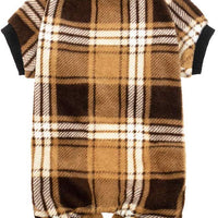 KOOLTAIL - Pijama para perro, a cuadros, para ropa de invierno para perros, suave y cálido, apto para perros pequeños, medianos y grandes - BESTMASCOTA.COM