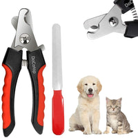Dog Nail Clippers Pet Nail Trimmers Nail File Set Razor Sharp Blades Safety Guard Sturdy Non Slip Handles Professional Grooming Tool for Large and Small Animals Vet Recommended - BESTMASCOTA.COM