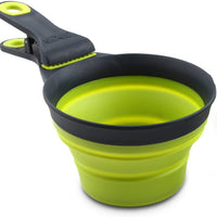 Bol de comida para mascotas plegable KlipScoop de Dexas - BESTMASCOTA.COM