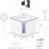 Nemobub Fuente de agua para mascotas, dispensador automático de agua para gatos, perro con ventana de agua, dispensador de agua para mascotas, súper silencioso dispensador de agua para gatos, perros, 2 modos de salida de agua, actualización de protección - BESTMASCOTA.COM