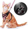 SCIROKKO Arnés y correa para gatos – Arnés ajustable a prueba de escape para cachorro para exteriores con correa reflectante 3M, malla suave con clip de metal chaqueta caminante para gatito conejo - BESTMASCOTA.COM