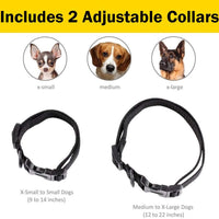 eXuby Collar de Golpe para Perros Pequeños con Mando a Distancia - Incluye 2 Collares (Pequeño y Mediano) + Entrenamiento Gratis Clicker Perro - 3 Modos (Sonido, vibración y Golpeo) - Ahorra dinero con Baterías Recargables - BESTMASCOTA.COM