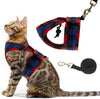 PUPTECK X-Figura Arnés para gato con correa – cuello ajustable a prueba de escape, chaqueta de malla para gatitos, cachorros - BESTMASCOTA.COM