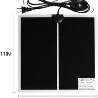 WUHOSTAM 14W Waterproof Reptile Heating Pad 11 x 11 Inch Warmer Heat Mat with Temperature Controller Power Adjustment Terrarium Heater for Pets, Small Animals, Seeding - BESTMASCOTA.COM