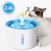HappYard - Fuente de agua para gatos, dispensador de agua para perros con filtros de repuesto, fuente de agua para gatos y mascotas con flores, fuentes de mascotas para gatos y animales pequeños - BESTMASCOTA.COM