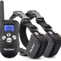 Petrainer PET998DRU Collar de entrenamiento para perro con collar de choque remoto para perros, collar de corteza con vibración de pitido, collar eléctrico para perro, rango de control remoto de 1000 pies - BESTMASCOTA.COM