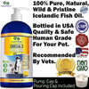 Snappies Petcare Omega 3 aceite de pescado para perros y gatos – Wild Islandic Natural sin olor líquido aceite de pescado Pet Suplemento con vitamina E – más EPA y DHA que el aceite de salmón para una nutrición óptima/salud - BESTMASCOTA.COM