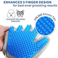 Pet Hair Remover Glove - Gentle Pet Grooming Glove Brush - Efficient Deshedding Glove - Massage Mitt with Enhanced Five Finger Design - Perfect for Dogs & Cats with Long & Short Fur - 1 Pack - BESTMASCOTA.COM