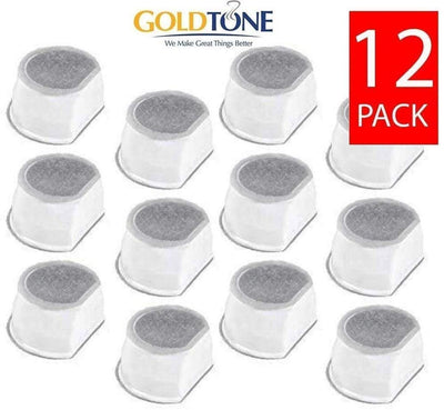 Goldtone Branded, 12-pack Pet Fuente Filtros de agua de repuesto, para Drinkwell Avalon, Drinkwell Pagoda & Drinkwell Sedona Pet fuentes, 12 Filtros - BESTMASCOTA.COM