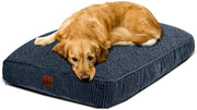 Floppy Dawg cama grande para perro con funda extraíble y forro impermeable. Fabricado para perros grandes de hasta 90 libras. Tamaño grande de 40 x 28 pulgadas y relleno de hasta 8 pulgadas de alto con piezas de espuma viscoelástica mezcladas. - BESTMASCOTA.COM