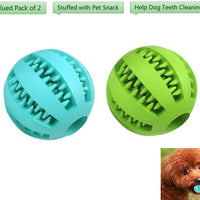 Bojafa - Juguetes para perros con forma de bolas, duraderos, para masticar, para cachorros, limpieza de dientes de perros pequeños, grandes, para hacer salchichas, jugar y dispensar dulces - BESTMASCOTA.COM