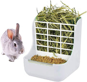 QSLQYB Rabbit Feeder Bunny Guinea Pig Hay Feeder, Hay Food Bin Feeder, Hay and Food Feeder Bowls Manger Rack for Rabbit Guinea Pig Chinchilla and Other Small Animals - BESTMASCOTA.COM
