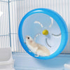 POPETPOP Silent Hamster Wheel-Pets Running Sports - Rueda de ejercicio para correr, hámster Rat Gerbil Silent Spinner (azul) - BESTMASCOTA.COM