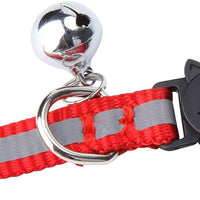 Cat Breakaway Collars Set 12 pcs con Bell Correa reflectante y hebilla de seguridad ajustable, 8 – 12" - BESTMASCOTA.COM