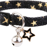 Boombone Star - Collar de gato con campana, 2 unidades de collares para cachorros con colgantes de estrella - BESTMASCOTA.COM