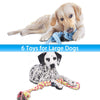 LOUTAN Dog Rope Toys for Aggressive Chewers Durable Tough Large Dog Chew Toys - Indestructible Small Dog & Puppy Teething Toys with 100% Washable Cotton Set of 11 - BESTMASCOTA.COM