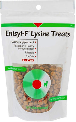 Enisyl-F Cat Treats con L-Lysine Immunity Health Booster para gatos y gatitos. Bolso de 6,35 oz, sabor de hígado de pollo. - BESTMASCOTA.COM