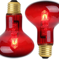 Bombilla infrarroja de calentamiento de luz roja de 75 W para mascotas 50 W UVA Spot Heat Lamp para reptiles y anfibios – Lizard Tortuga Snake Chameleon 2 unidades - BESTMASCOTA.COM