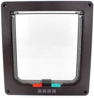 xusha 4 maneras de bloqueo Cat Flap Puerta (M/L) - BESTMASCOTA.COM