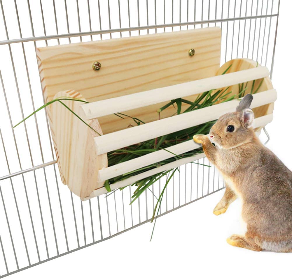 Tendedero de heno de conejo para colgar hierba, para cobayas, conejo, chinchilla - BESTMASCOTA.COM