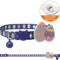PAWCHIE - Collares para gato con campana - 2 unidades ajustables con huevo de Pascua y conejo de 20 a 11.0 in - BESTMASCOTA.COM