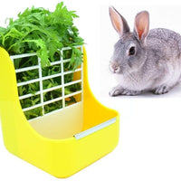 Sxbest - Comedero de heno 2 en 1 para cobayas, conejo, para interior de conejo, conejo, chinchilla, comedero para uso para césped y alimentos - BESTMASCOTA.COM