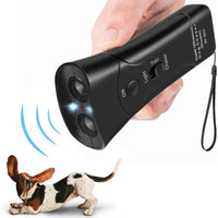 FANZO repelente de perro de mano, dispositivo antiladridos ultrasónico de doble canal, tope de corteza para mascotas y herramienta de entrenamiento para perros - BESTMASCOTA.COM