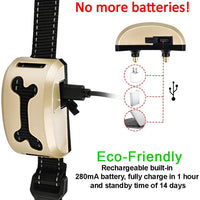 Awaiymi - Collar de corteza para perro, recargable, con 7 sensibilidades, vibración, choque seguro o no corteza, collar reflectante para perros pequeños, medianos y grandes - BESTMASCOTA.COM