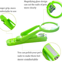 frjjthchy mascota hámster erizo Nail Clipper Trimmer Animal pequeño cortauñas con lupa - BESTMASCOTA.COM