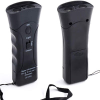 Repelente y entrenador de perro de mano, tapón de corteza con linterna LED, disuasorio ultrasónico de infrarrojos para perro, para seguridad, al aire libre, caminar, entrenador de perros 100% seguro para mascotas y humanos - BESTMASCOTA.COM