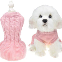 MUYAOPET Pequeño Perro Suéteres Mujer Niña Rojo Invierno Cálido Perro Princesa Vestido Ropa Dachshund Chihuahua Corgi - BESTMASCOTA.COM