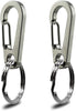 IVIA - Clips para etiquetas de perro, múltiples tamaños de acero inoxidable 304, clip rápido con anillos/fácil cambio de identificación para mascotas para collares y arneses. - BESTMASCOTA.COM