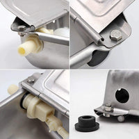 M.Z.A - Cuenco automático de acero inoxidable con válvula flotante para caballo de ganado, gato de caballo, cerdo, perro - BESTMASCOTA.COM