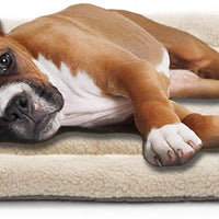 Invenho - Cama para perro, cómoda, suave, antideslizante, lavable a máquina, almohadilla para perro, cama para perros y gatos, color beige - BESTMASCOTA.COM