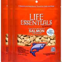 Cat Man Doo Life Essentials Congelado seco 5 oz Sabor: salmón. Tamaño: paquete de 3 - BESTMASCOTA.COM
