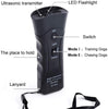 Repelente y entrenador de perro de mano, tapón de corteza con linterna LED, disuasorio ultrasónico de infrarrojos para perro, para seguridad, al aire libre, caminar, entrenador de perros 100% seguro para mascotas y humanos - BESTMASCOTA.COM