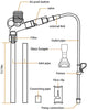 STARROAD-TIM - Kit de limpieza de grava de acuario con boquilla larga, cambiador de agua para cambiar el agua y filtro de limpieza de grava con botón de presión de aire y controlador de flujo de agua ajustable, sin BPA - BESTMASCOTA.COM