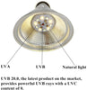 QSLQYB LED UVB Reptile Light, UVB 20.0-9 W UVA + UVB Full Spectrum Sun Lamp Reptile Lizard Lamp UV Lamp - BESTMASCOTA.COM
