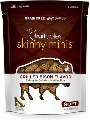 Fruitables Skinny Minis Bison Soft & Chewy Dog Treats - BESTMASCOTA.COM