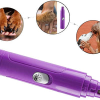 Molinillo de uñas Rull para perros, con bajo ruido eléctrico para mascotas, cortadora de uñas sin dolor, herramienta de aseo para perros, gatos, animales pequeños, molinillo de uñas recargable - BESTMASCOTA.COM