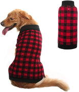 PUPTECK suéter de perro a cuadros estilo mascota gato invierno ropa de punto caliente - BESTMASCOTA.COM