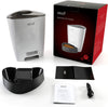 ROMEKER Comedero automático para gatos, 4 L, alimentador inteligente para mascotas, dispensador automático de comida para perros, gatos, alimentador de comida para perros grande, 6 comidas, temporizador programable, batería de control de porciones, alimen - BESTMASCOTA.COM