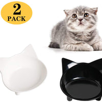 Cuencos de comida para gatos, de cGy, antideslizantes, para mascotas, cuencos de agua poco profundos, para gatos, cuencos anchos para aliviar el estrés, la fatiga, para mascotas, para perros, gatos, conejos - BESTMASCOTA.COM