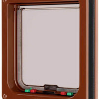 Cat Mate Inc # 221 de bloqueo puerta para gatos – grande (marrón) - BESTMASCOTA.COM