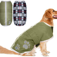 Ropa de Invierno para perro de Pupteck; chaqueta para perros grandes impermeable, reversible y reflectante para el frío - BESTMASCOTA.COM