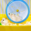 POPETPOP Silent Hamster Wheel-Pets Running Sports - Rueda de ejercicio para correr, hámster Rat Gerbil Silent Spinner (azul) - BESTMASCOTA.COM