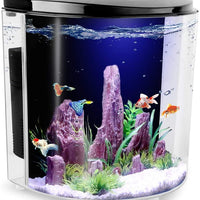 Freesea tanque de peces Betta de 1,4 galones con luz LED y bomba de filtro - BESTMASCOTA.COM