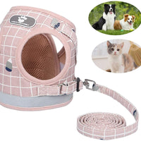 Anyifan Arnés para perro, chaleco de tracción para gato, arnés ajustable, cómodo, transpirable, chaleco reflectante de seguridad para mascotas, material Oxford - BESTMASCOTA.COM