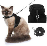 KOOLTAIL Escape Proof Cat Harness and Leash for Walking, Adjustable Soft Vest Harness for Cats Black - BESTMASCOTA.COM