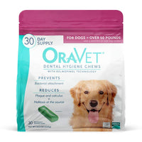 Oravet Masticables de higiene dental para perros grandes de más de 50 libras - BESTMASCOTA.COM